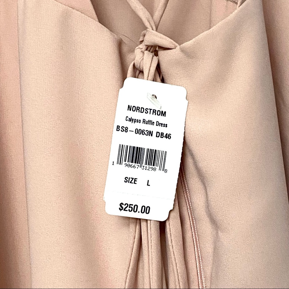NWT SHOW ME YOUR MUMU Calypso Ruffle Blush Gown - Picture 10 of 12